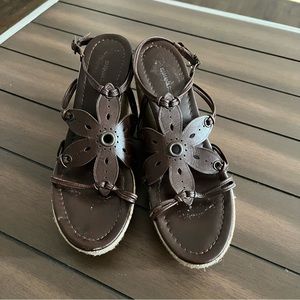 Banana Republic Sandals Brown Wedge 6.5